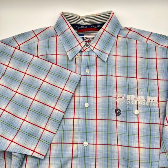 Wrangler George Strait RAM Rodeo Series Cowboy Cut Plaid Button Up Size XL 0523 - Picture 1 of 6